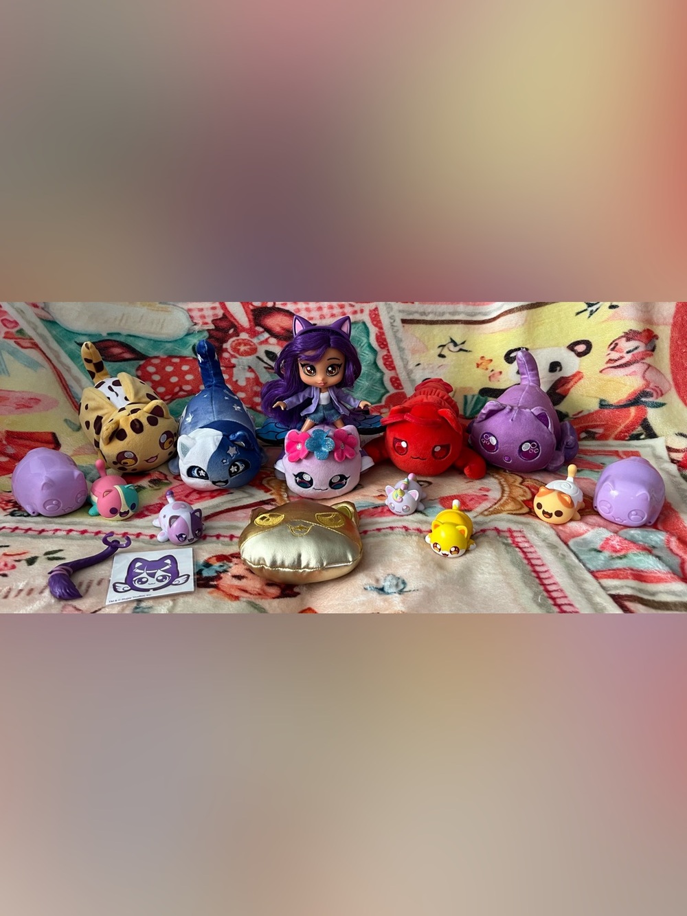 Aphmau Lot Meemeows Doll Figurines Keychain Squishies Sticker